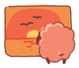 Daily of "kawaii" sheep of japan sticker #2644004