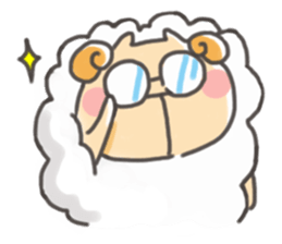 Daily of "kawaii" sheep of japan sticker #2644005