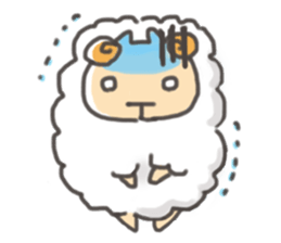 Daily of "kawaii" sheep of japan sticker #2644006