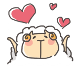 Daily of "kawaii" sheep of japan sticker #2644012