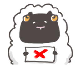 Daily of "kawaii" sheep of japan sticker #2644014