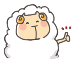 Daily of "kawaii" sheep of japan sticker #2644015