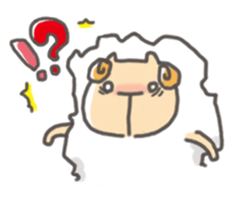 Daily of "kawaii" sheep of japan sticker #2644018