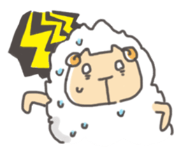Daily of "kawaii" sheep of japan sticker #2644019