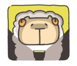 Daily of "kawaii" sheep of japan sticker #2644020