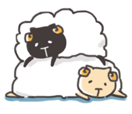 Daily of "kawaii" sheep of japan sticker #2644022