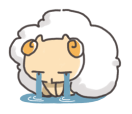 Daily of "kawaii" sheep of japan sticker #2644026