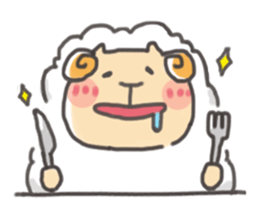 Daily of "kawaii" sheep of japan sticker #2644028