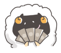 Daily of "kawaii" sheep of japan sticker #2644030
