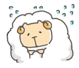 Daily of "kawaii" sheep of japan sticker #2644031