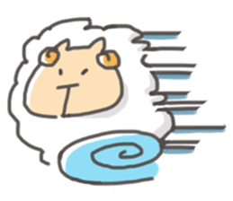 Daily of "kawaii" sheep of japan sticker #2644034