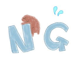 messy poodle pooko sticker #2644799