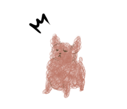 messy poodle pooko sticker #2644800