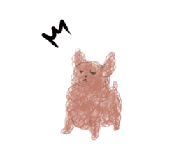 messy poodle pooko sticker #2644800