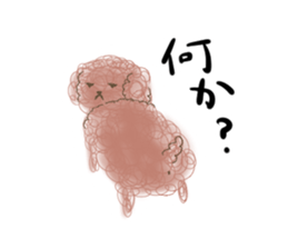 messy poodle pooko sticker #2644803