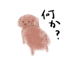 messy poodle pooko sticker #2644803