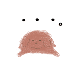 messy poodle pooko sticker #2644805