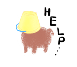 messy poodle pooko sticker #2644808