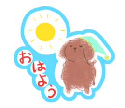 messy poodle pooko sticker #2644810