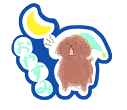 messy poodle pooko sticker #2644811