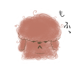 messy poodle pooko sticker #2644827