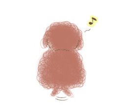 messy poodle pooko sticker #2644832
