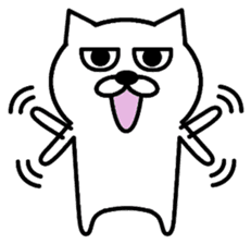 Simple cat is the best. sticker #2645836