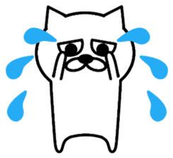 Simple cat is the best. sticker #2645842