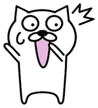 Simple cat is the best. sticker #2645843