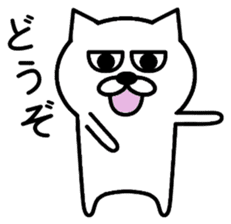 Simple cat is the best. sticker #2645860