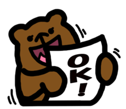 SMALL BEAR STAMP sticker #2646792