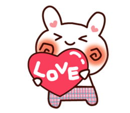 miss rabbit by chiimero sticker #2646919