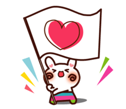 miss rabbit by chiimero sticker #2646928