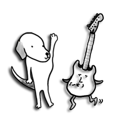 Dog and Guitar