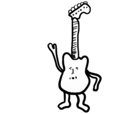 Dog and Guitar sticker #2647209