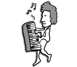 Dog and Guitar sticker #2647219