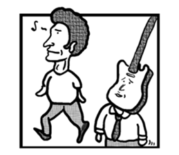 Dog and Guitar sticker #2647224