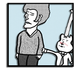 Dog and Guitar sticker #2647228