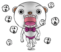 Four steps of a positive bear sticker #2647285