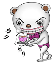 Four steps of a positive bear sticker #2647296