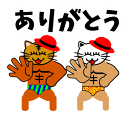 Macho cat dancer 2 sticker #2647346