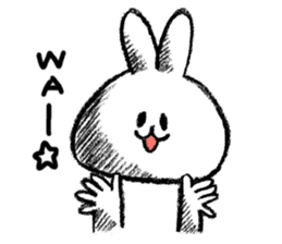 Rabbit is not the true feelings sticker #2647515