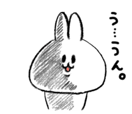 Rabbit is not the true feelings sticker #2647519