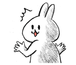 Rabbit is not the true feelings sticker #2647528
