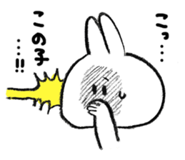 Rabbit is not the true feelings sticker #2647529