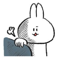 Rabbit is not the true feelings sticker #2647531