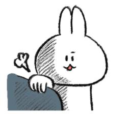 Rabbit is not the true feelings sticker #2647531