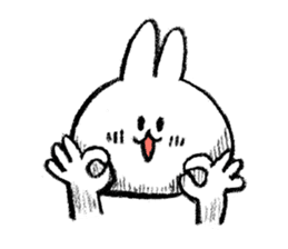 Rabbit is not the true feelings sticker #2647532