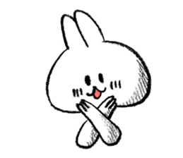 Rabbit is not the true feelings sticker #2647533