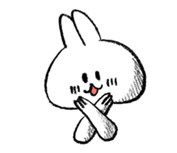 Rabbit is not the true feelings sticker #2647533